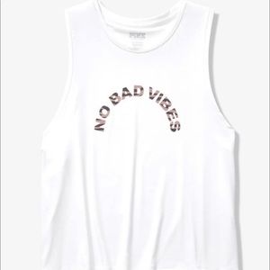 Victoria’s Secret PINK “no bad vibes “ muscle tank